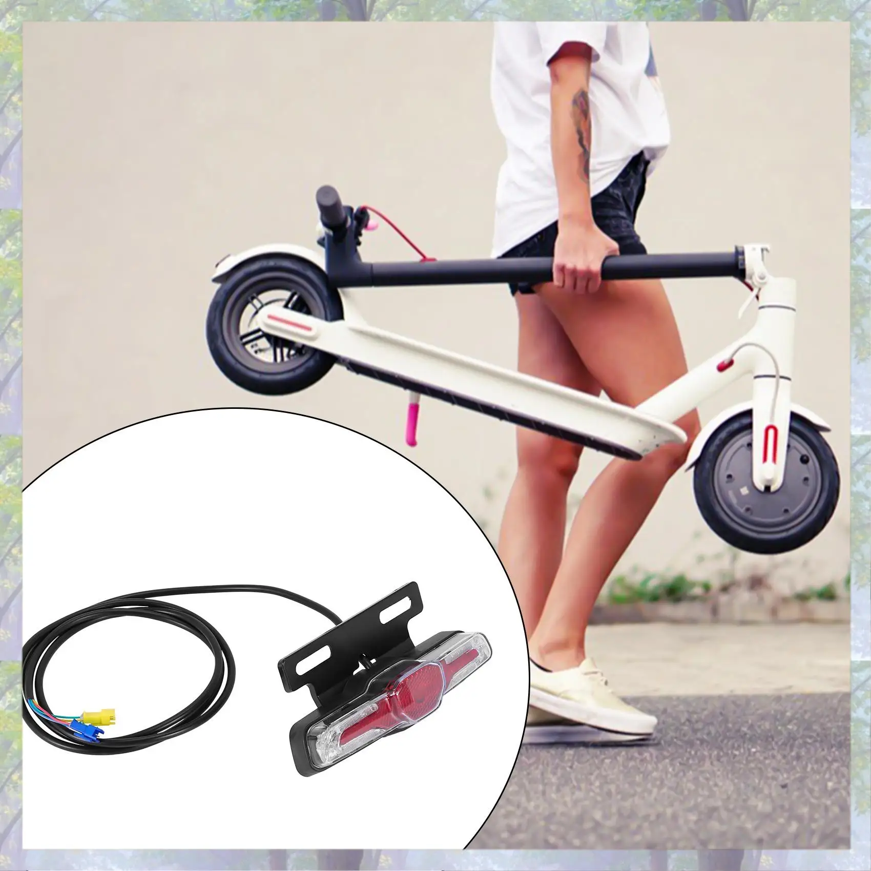 12V-80V 12W 300 Lumen LED Front Light With Built-In Horn 36V-60V 5W Rear Light With Brake And Turn Function Switch For Electric