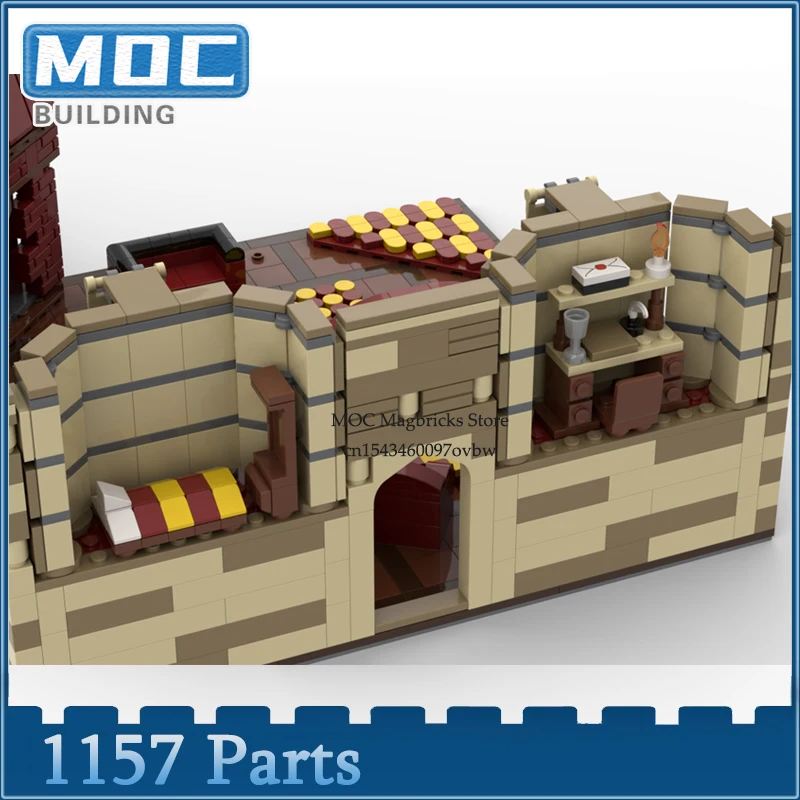 Film Schloss Moc Bausteine gemeinsame Raum technologie Ziegel Diorama Architektur DIY Montage kreative Spielzeuge zeigen Geschenke