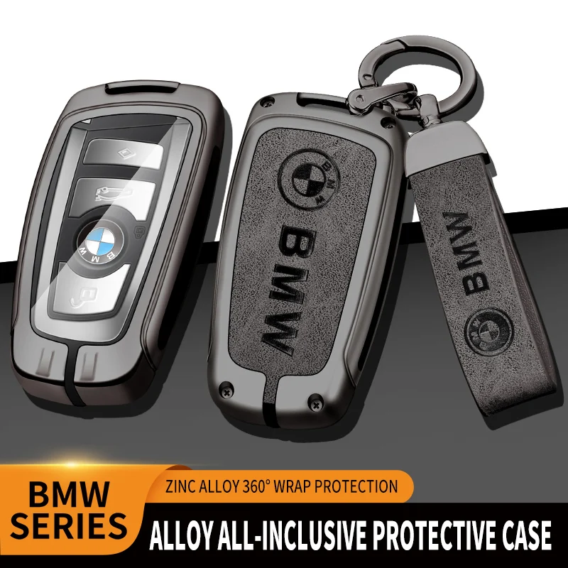 Coque de protection en métal pour clé de voiture, BMW Série 1, 2, 3, 4, 5, 6, 7, 15, F10, F20, F30, G20, G30, G01, F15, F16, G02, F18