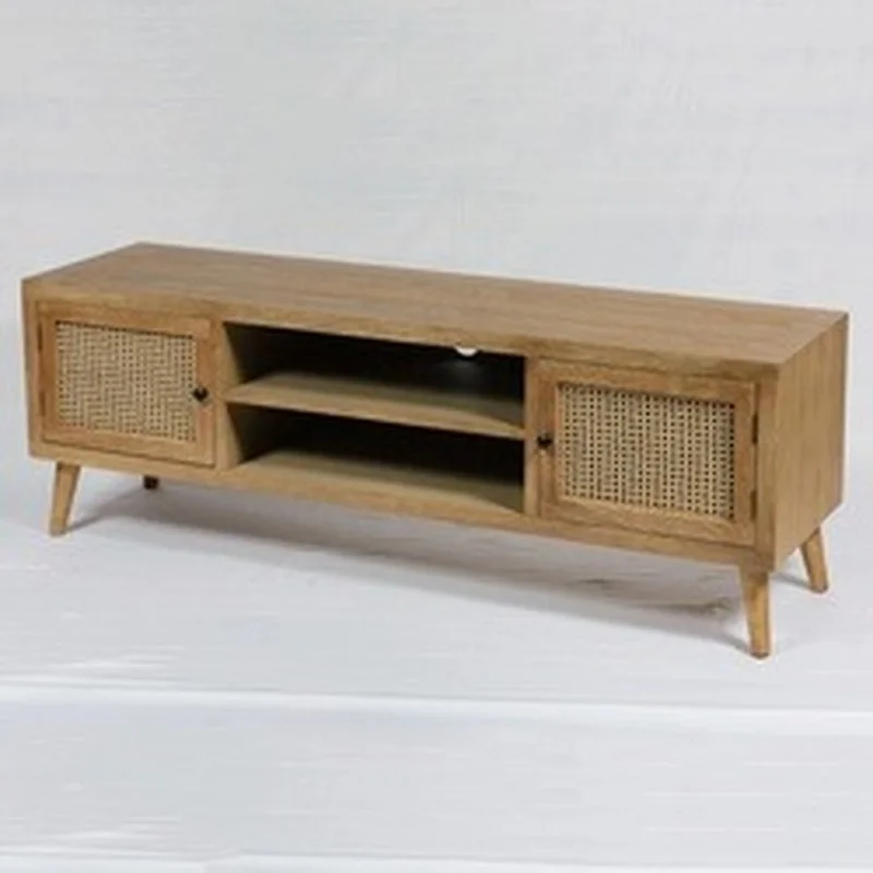 High quality natural rattan and wood cabinet home furniture storage made in Vietnam