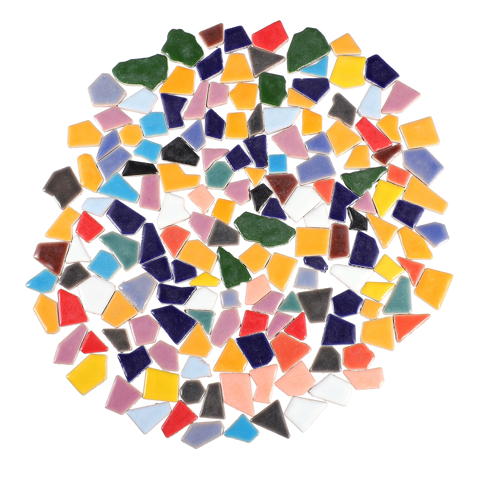 

200 G Mosaic Tiles Stones Ceramic Craft Mirror Garden Path Decoration Bathroom Ceramics Diy Durable Small