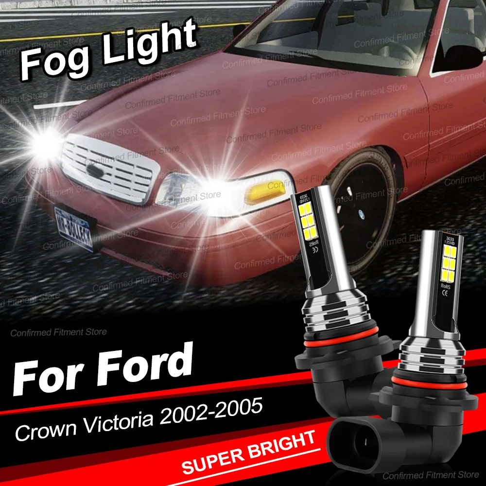

20000LM Auto LED Front Fog Lamp Canbus Error Free 9145 H10 6000K Super Bright LED Light Bulb For Ford Crown Victoria 2002-2005