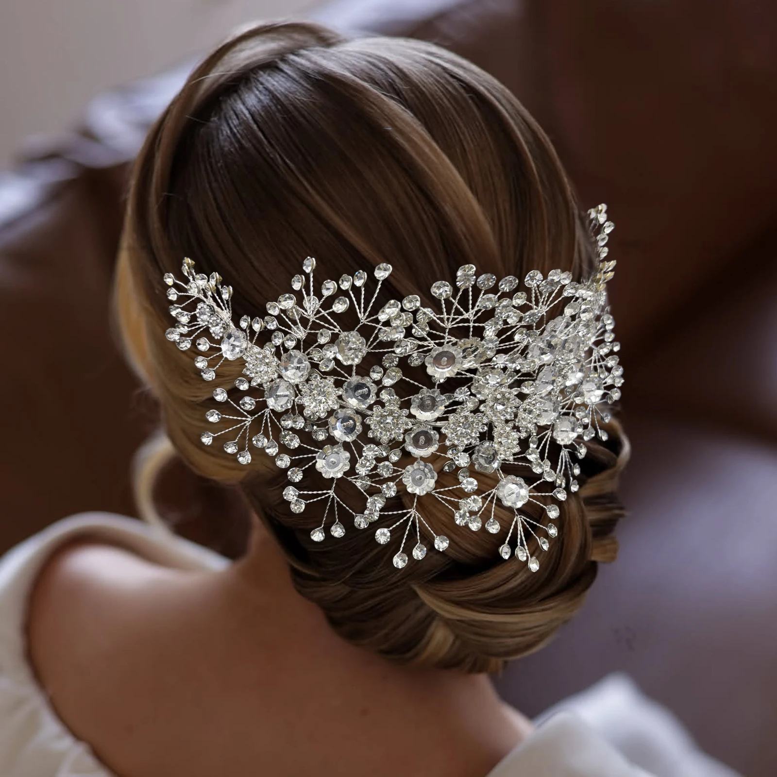 A366 Vintage Cô Dâu Phụ Kiện Tóc Đảng Tiaras Và Thái Zircon Châu Âu Cưới Mũ Đội Đầu Pha Lê Đầu Cô Dâu Mũ Đợi Đầu Đa Năng