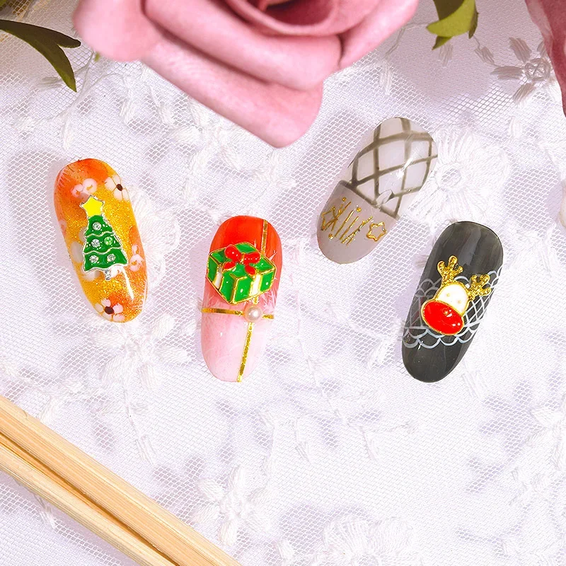 Christmas Series Nail Patch Diamonds Christmas Elements Made Of Selected High-quality Materials Multiple Styles Available