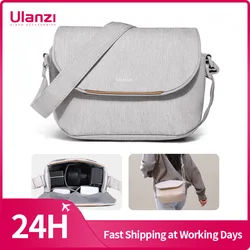 Ulanzi F01 Sling Bag Waterproof Shoulder Bag for Mirrorless Camera Smartphone Microghone for Outdoor Photography Video Recording