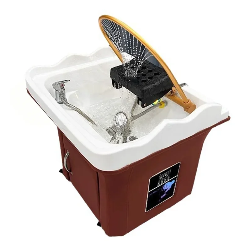 

Japanese Head Spa Mobile Shampoo Grafting Basin Fumigation Constant Temperature Water Circulation Function Mobile Shampoo Basin