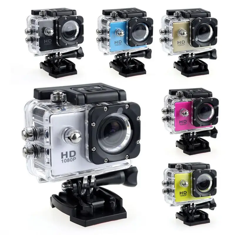 Camera Plastic 30M Waterproof Go Diving Sport Mini DV 1080P Video Camera Bike Helmet Car Cam Dvr Outdoor