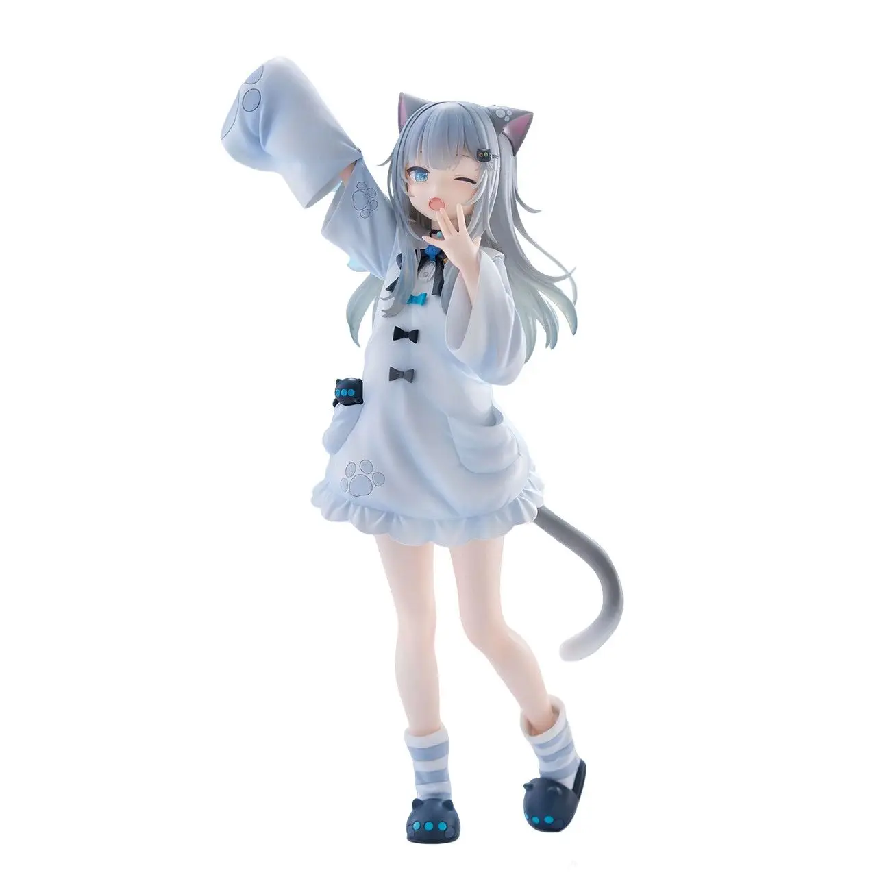 FuRyu Trio-Try-iT Nachoneko (Kucing Mengantuk) Figur Aksi PVC Model Anime Mainan Trendi Boneka Meja Koleksi