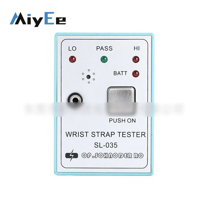 ESD Wrist Strap Tester Wall-Mountable Anti-Static Wrist Strap Tester with 750KΩ–10MΩ Range