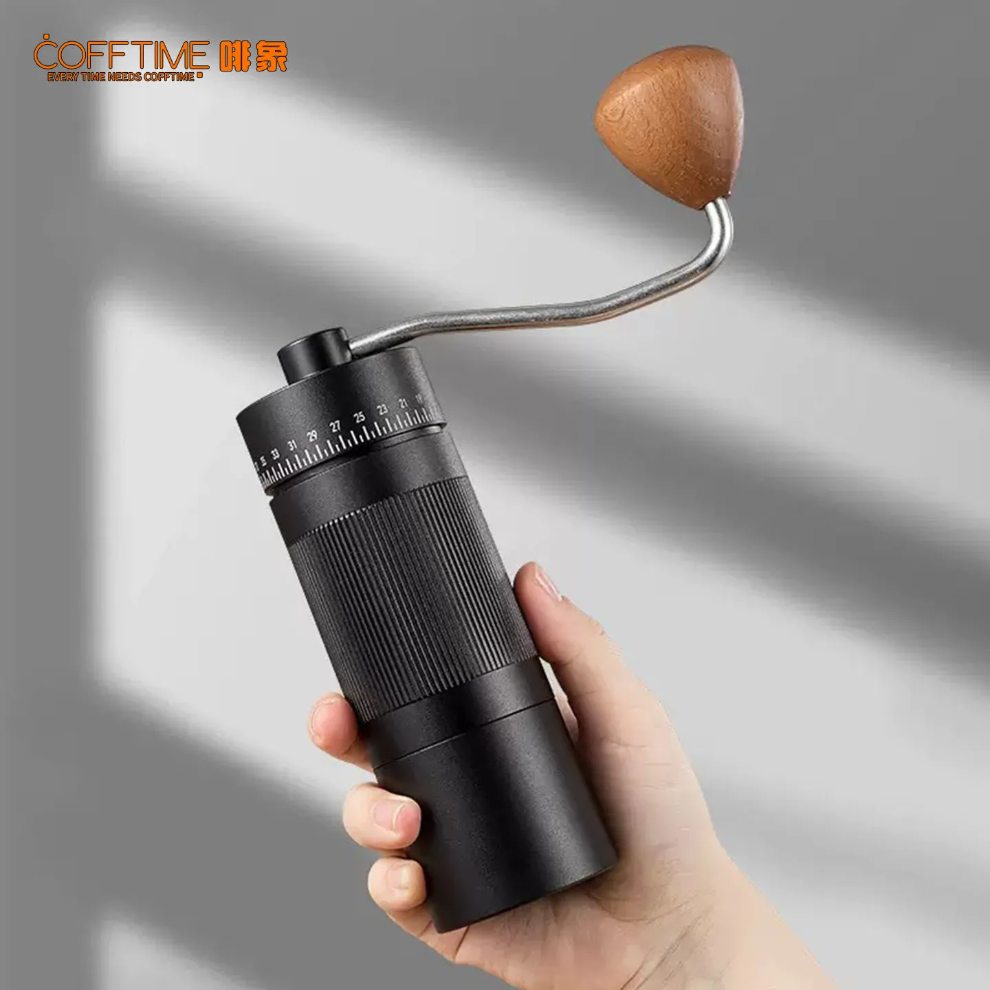 Manual Coffee Grinder Stainless Steel Conical Burr Adjustable Setting High Quality Portable Hand Grinder Bean Mill For Home