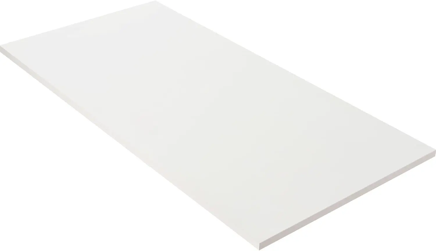 

45X20 H White Table Top Universal, Solid One-Piece Desktop, Reversible Melamine Countertop, Double Desks, L-Desk Diy