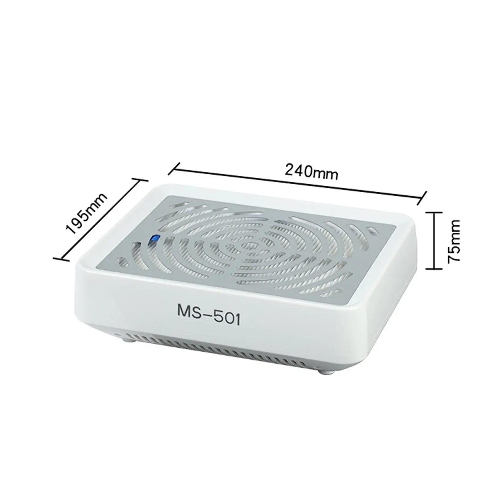 40-W-Nagelstaubsammler, EU-Adapter, bitte verwenden Sie den Haartrockner zum Blasen, hohles Design, leichter Ventilator-Extraktor, leistungsstark und langlebig