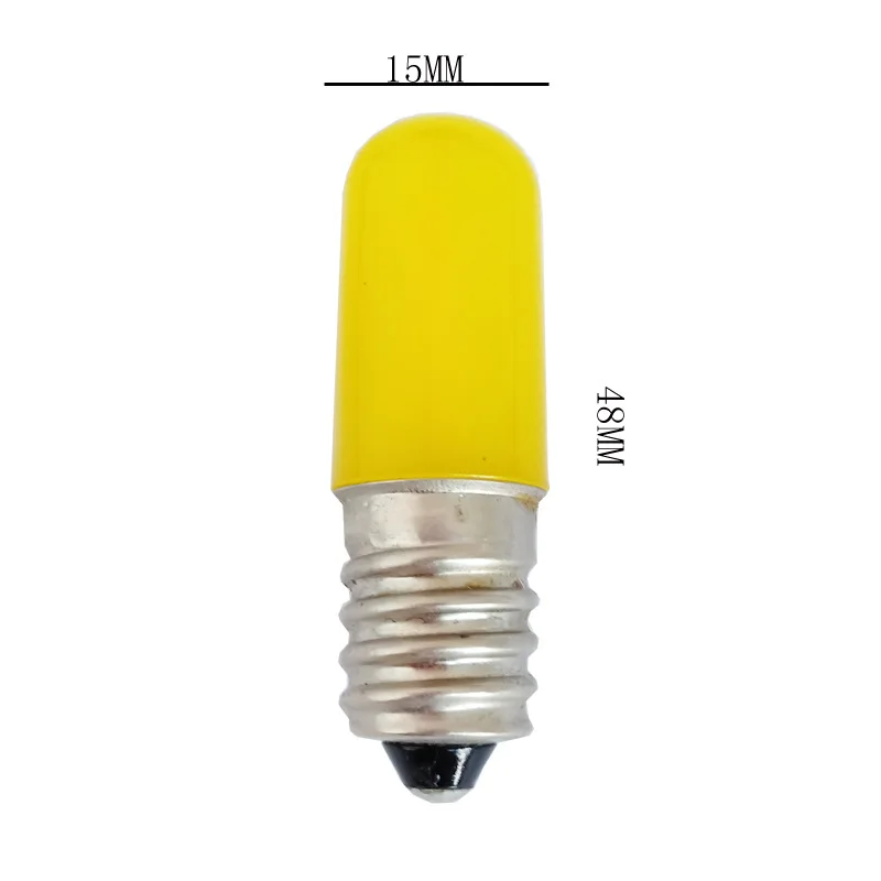 Energy Saving LED Filament Bulb 2W E12 E14 Colorful Freeze Light Plastic Cover Red Blue Green Yellow White for Home 110V 220V