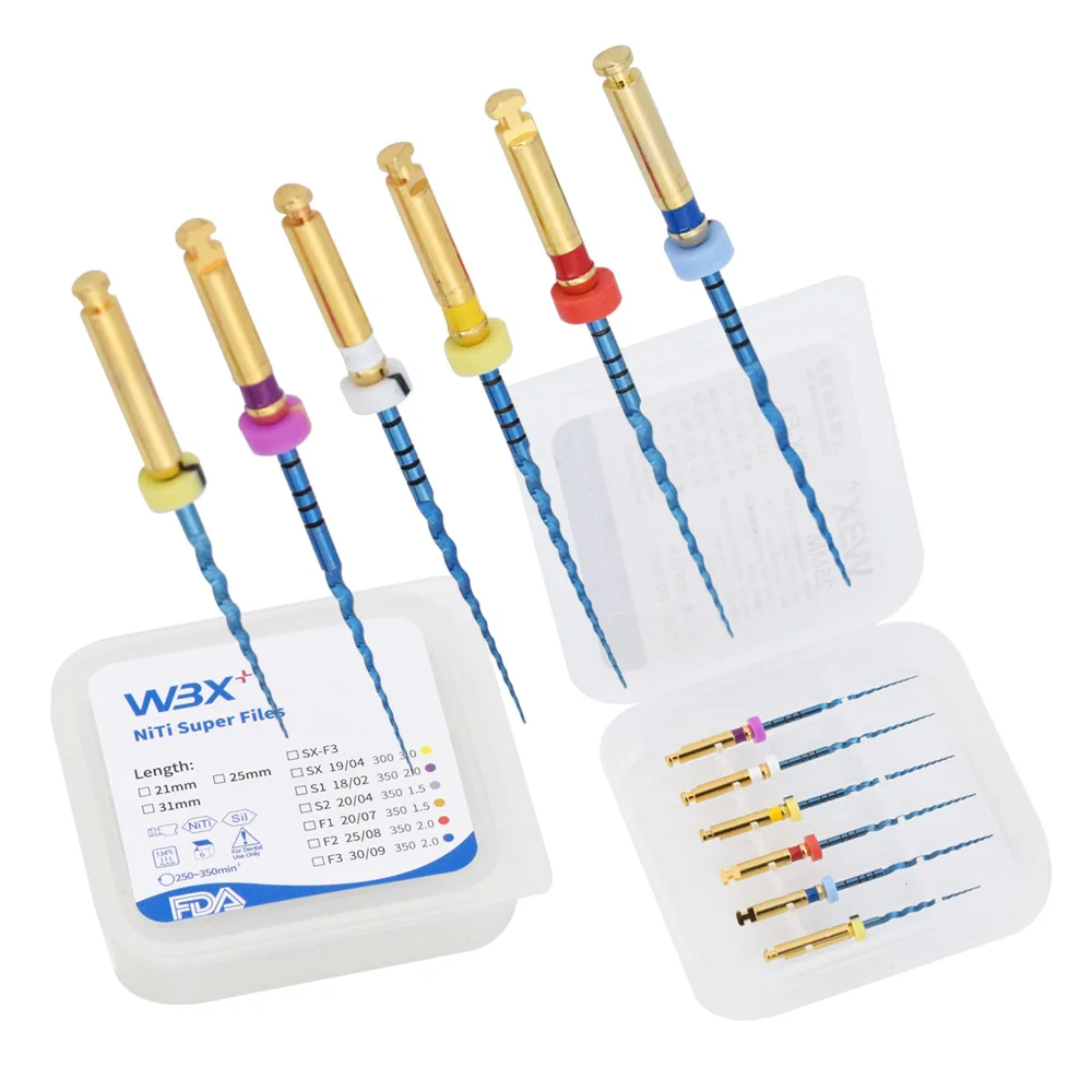 Dental Root Canal Endo Rotary Files NiTi Super Elastic Universal 31mm 25mm Taper Needles Endodontic Instruments Dentistry
