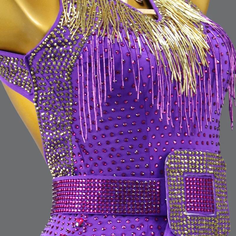 Latin Dance Rok Samba Kunstschaatsen Jurk Meisjes Podium Kostuum Vrouwen Pak Vrouw Ballroom Danskleding Sexy Outfit Avondkleding