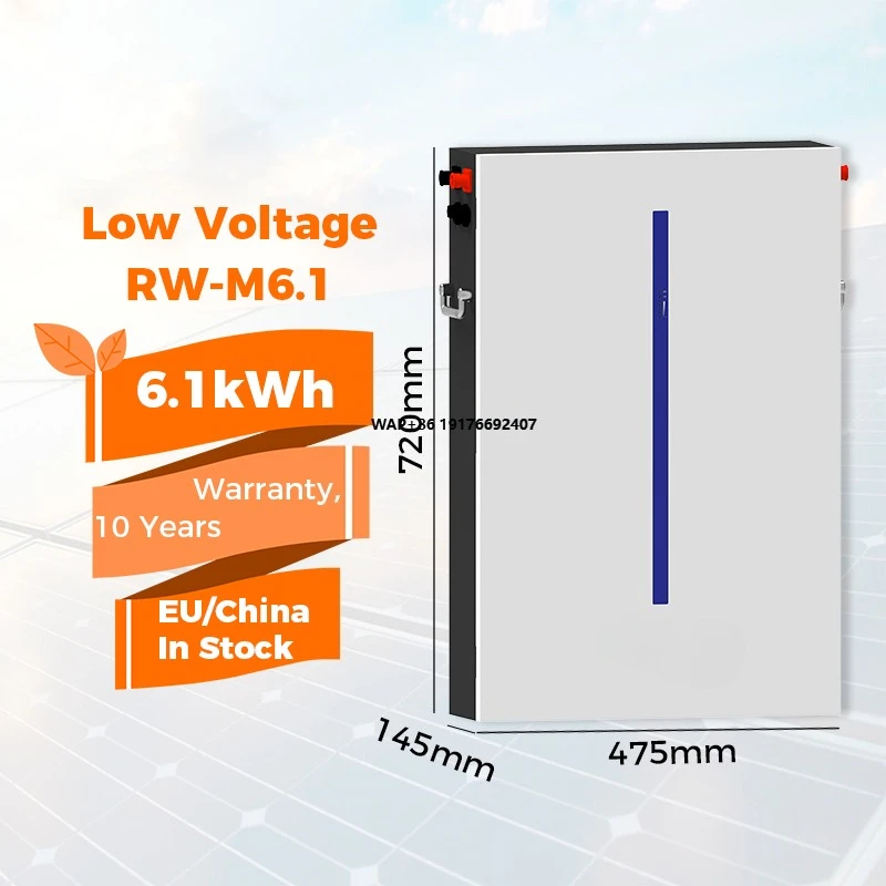 

RW-M6.1-B Low Voltage Lifepo4 6.14Kwh 51.2V 120AH Lithium Battery
