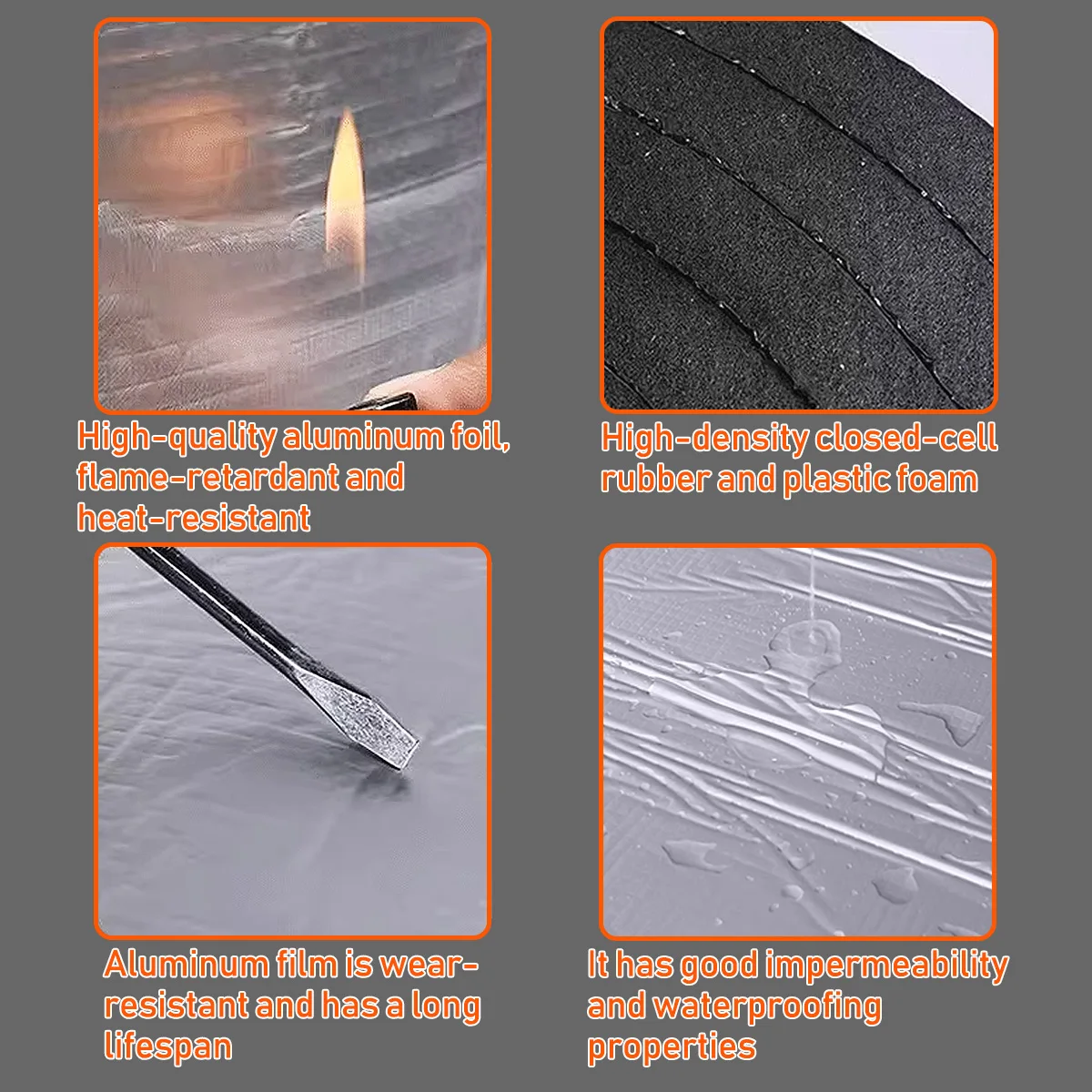 YONGRUN 1PC Car Sound Insulation Cotton Engine Hood Heat Insulation Self-Adhesive Pad With Four Specifications To Choose From