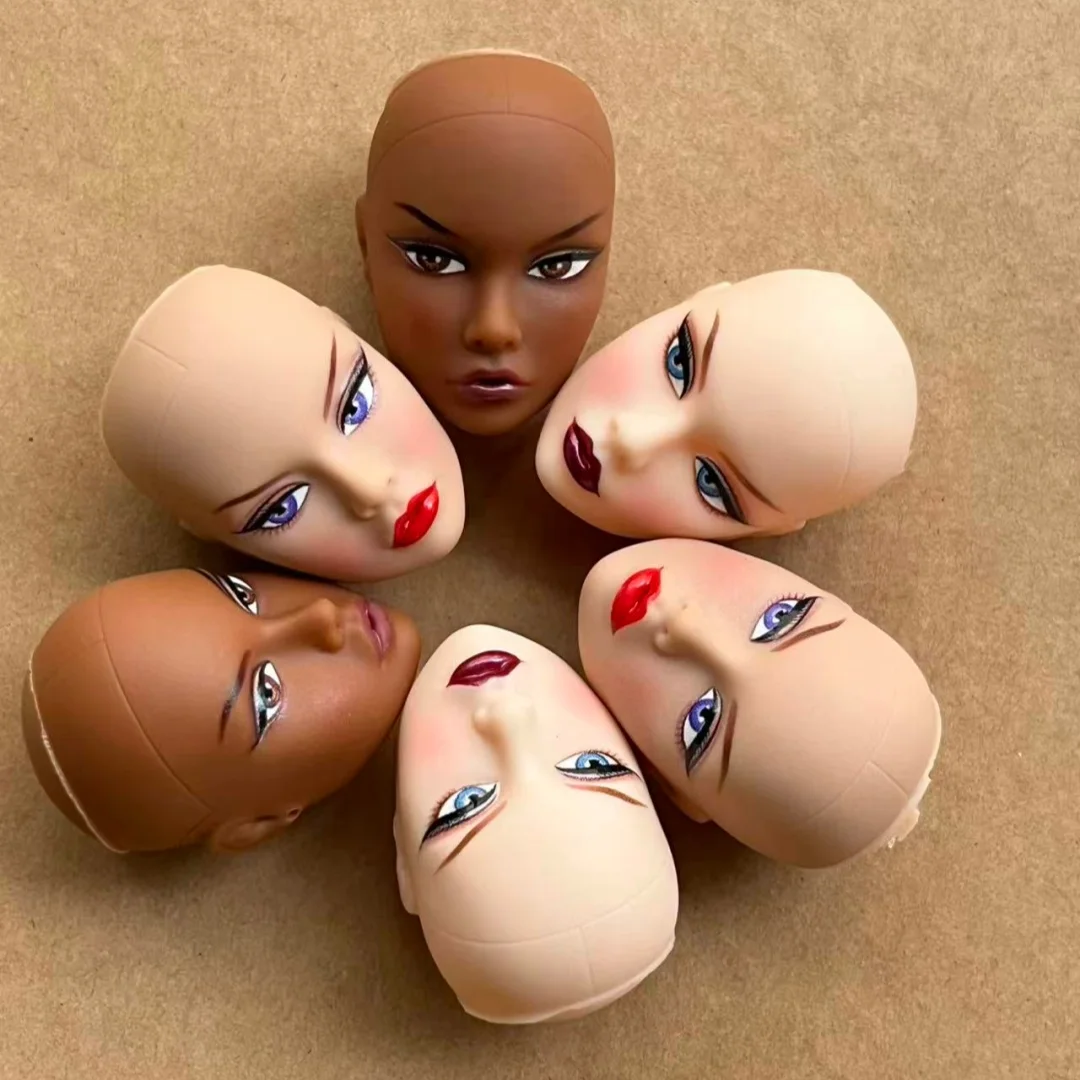 Muñeca Poppy Good Makeup 1/6 con Cabeza Calva, Color Beige Superblanco, Cuerpo Delgado para Yoga, Figura Coleccionable