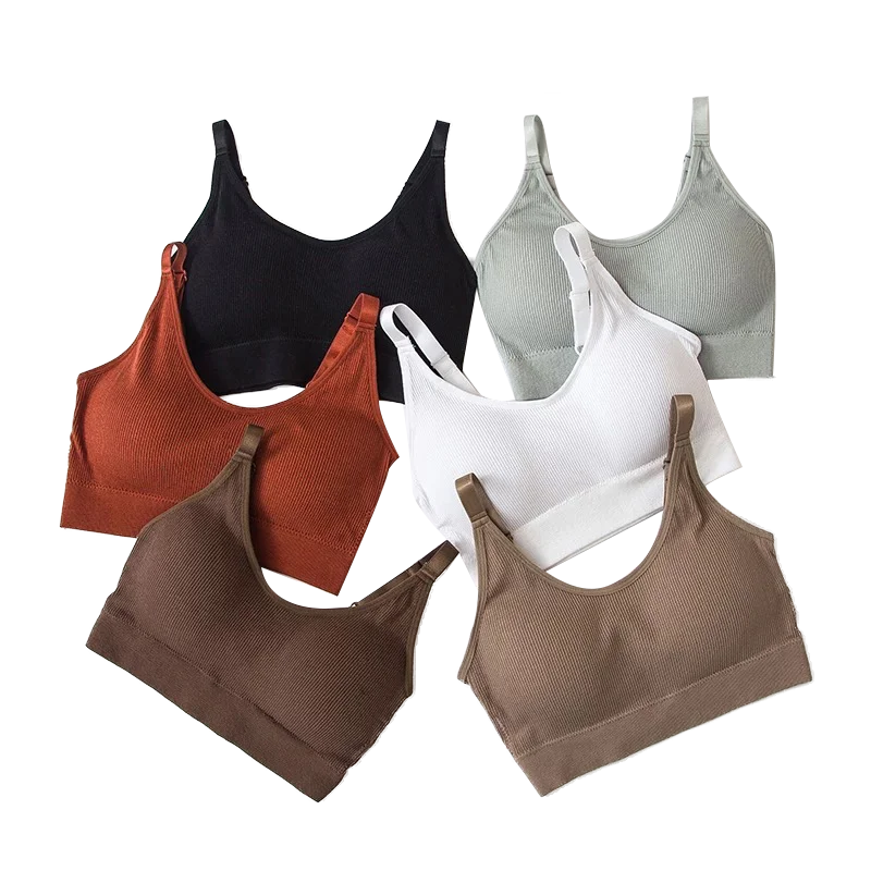 Women\'s Bra Tube Top Crop Top Female Seamless Back Outdoor Sports Underwear Bra For Women Cotton Female Bra Tops Brassiere