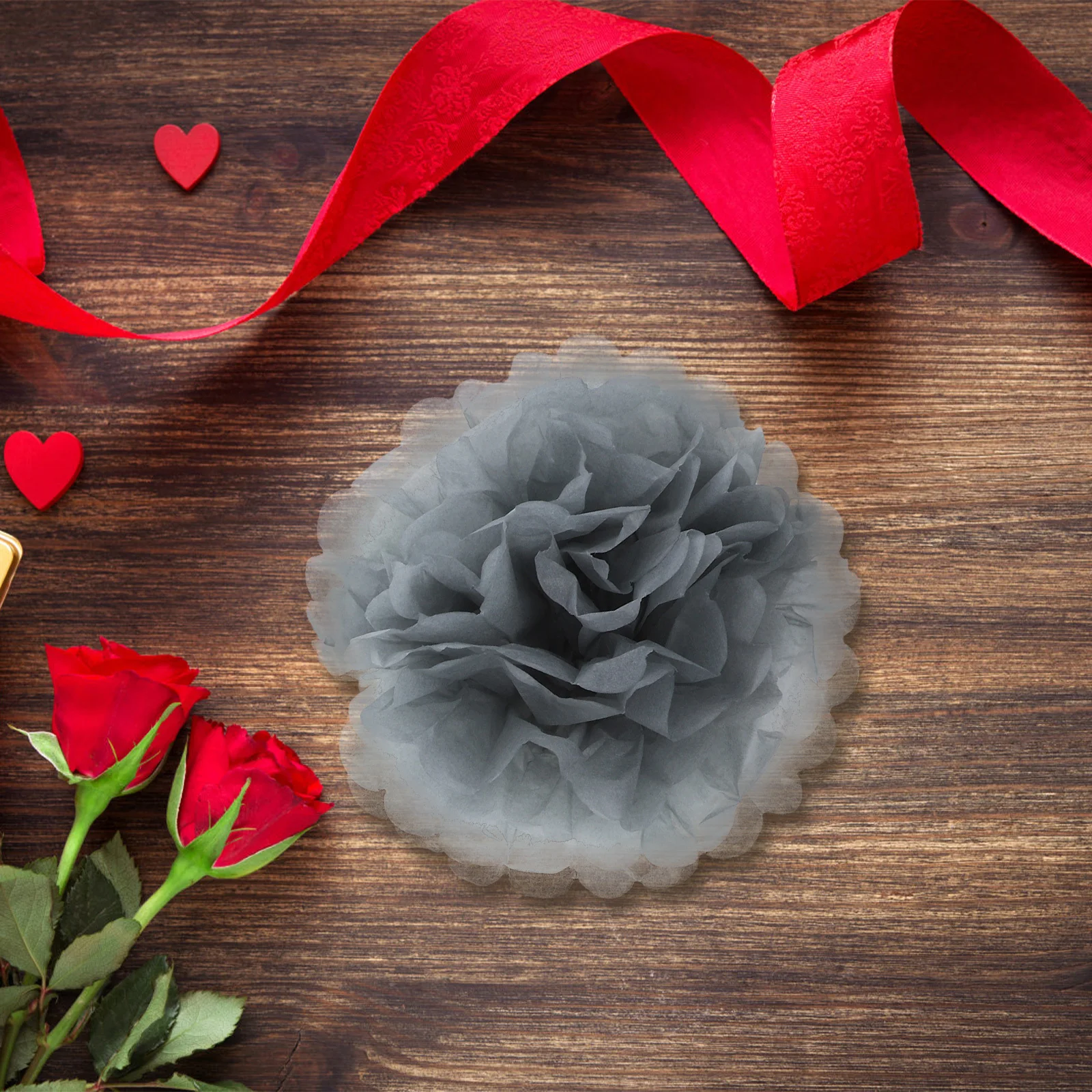 

18Pcs Paper Flower Pom Poms Hanging Tissue Ball Decorations for Wedding Birthday Party Backdrop Tissue Flowers