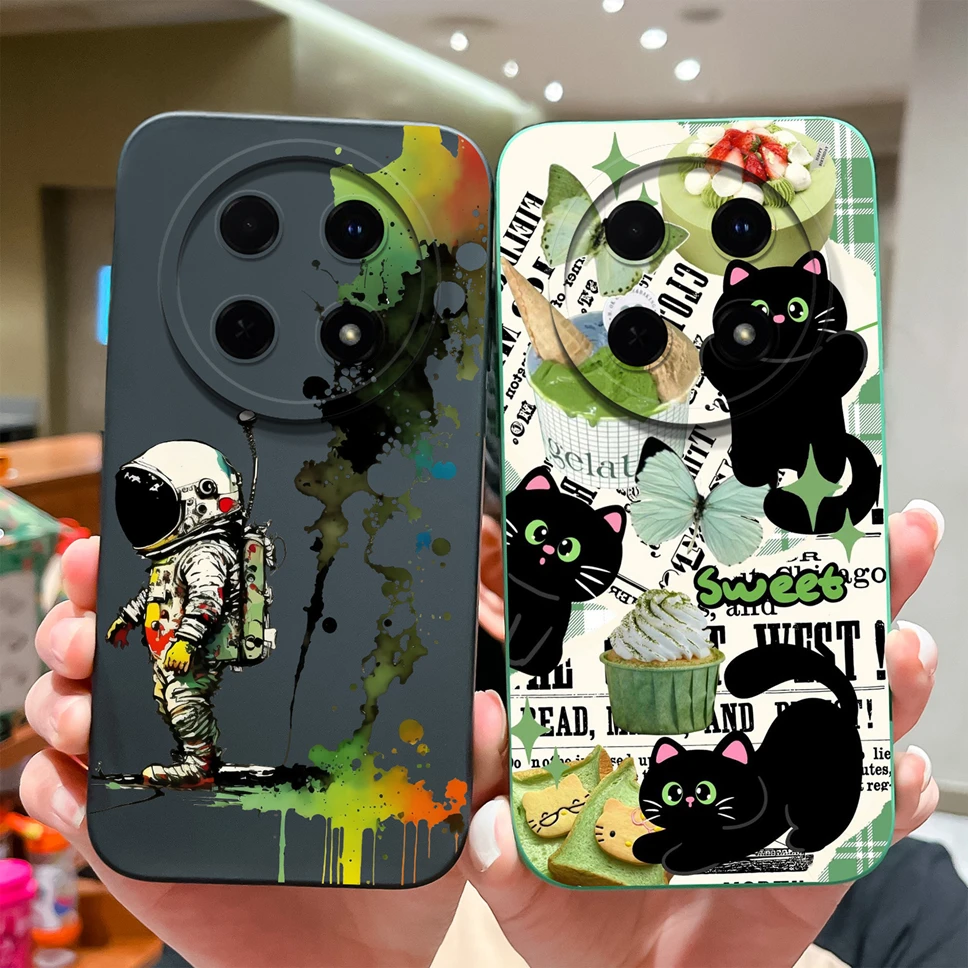For Huawei Nova 12i Phone Case Cute Chubby Girl Boy Soft Liquid Silicone Shockproof Back Covers For Huawei Nova12i Fundas Coque