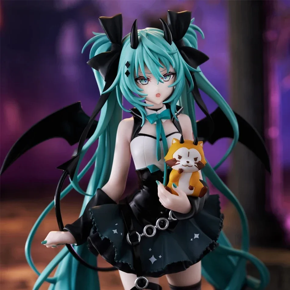 Anime Kleine Duivel Hatsune Miku Handgemaakte Kleine Wasbeer Chuyin Dark Angel Handgemaakte PVC Model Animatie Randornamenten