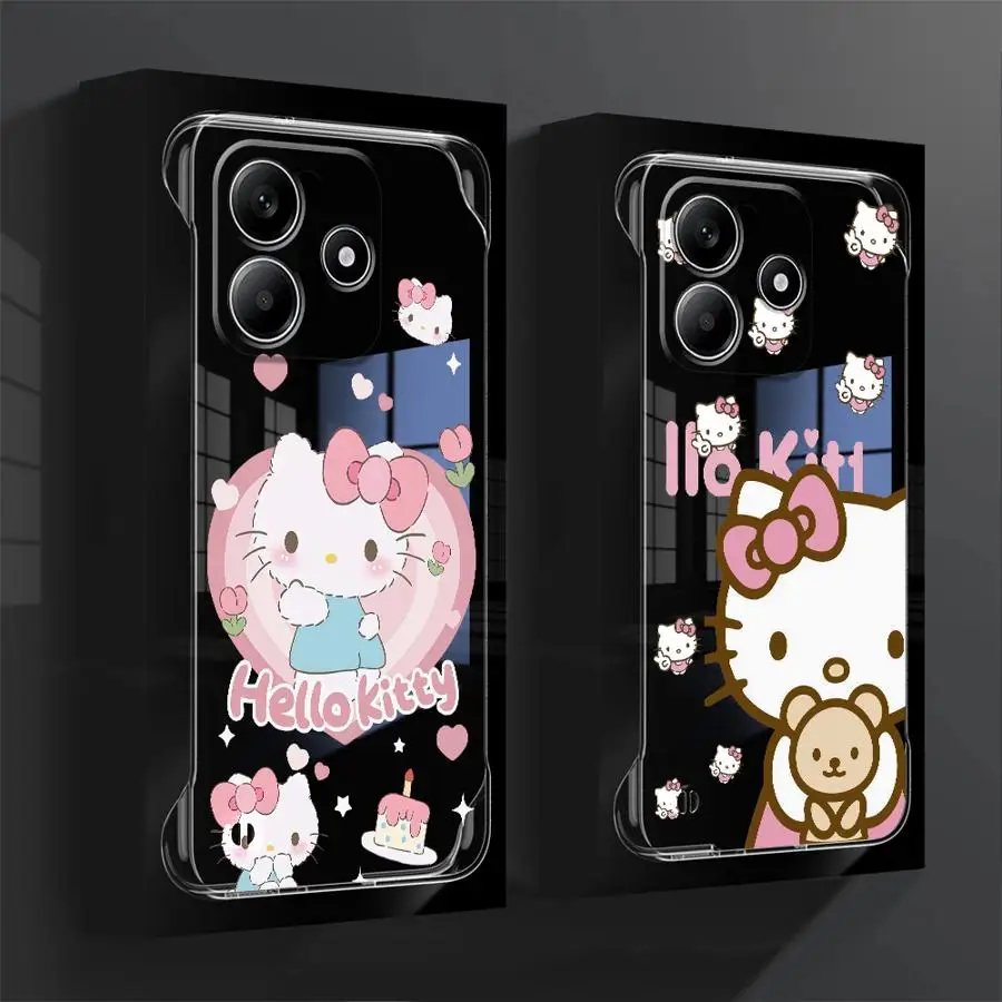 Hello K-Kitty Phone Case for Redmi Note 14ProPlus5G 14 13ProPlus 13 Pro 10Pro4G 12Pro5G Luxury Coque