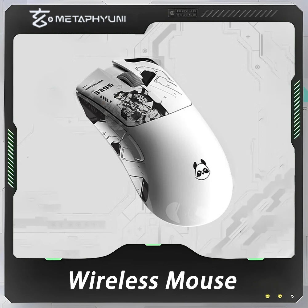 

METAPHYUNI Metapanda P1 UItra Mouse 4K Tri Mode PAW3395 Sensor Wireless Mouse Low Latency Lightweight Gaming Mice Pc Accessories
