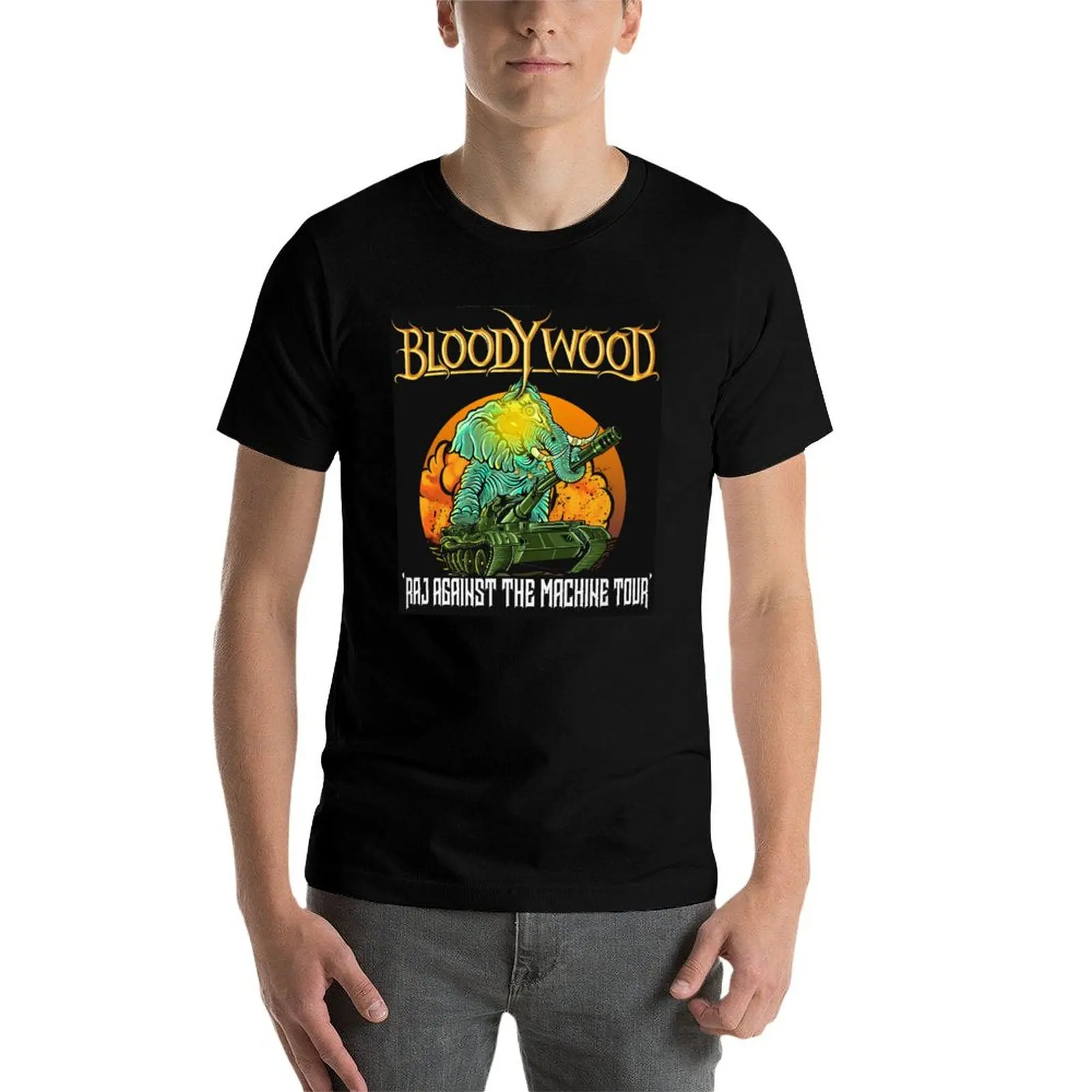 جديد Bloodywood تي شيرت تي شيرت رجل فاخر رجل تي شيرت القطن تي شيرت شخصية تي شيرت