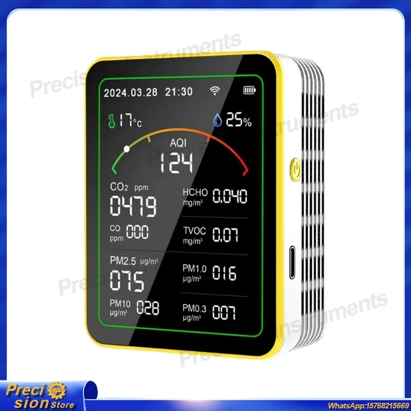 

Air Quality Monitor Gas Detector CO2 Meter for Indoor Outdoor Agricultural Greenhouse Environmental Air Testing and Carbon