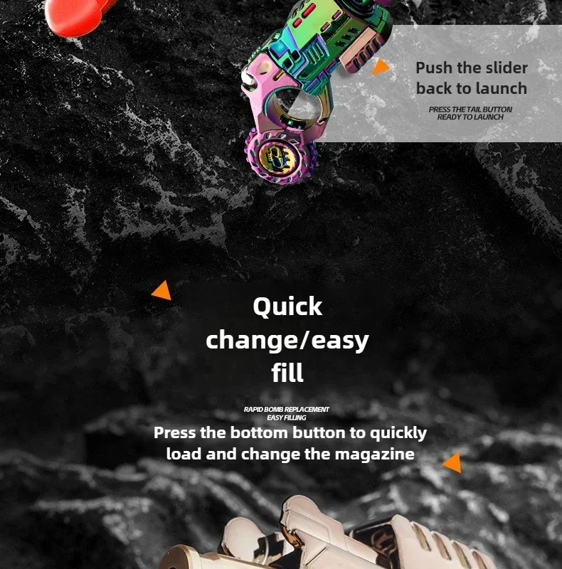 Miniatur-Legierungs-Fingerspinner-Gadget | Mechanisches Feedback-Spielzeug zur Stresslinderung | EDC Schreibtischdekoration als Geschenk für Männer – Detail 4