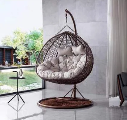 

Modern Style Durable Eco-Friendly Lightweight Waterproof Indoor Outdoor Swinging Hanging Rattan Chair Lazy Chair Basket Hammock