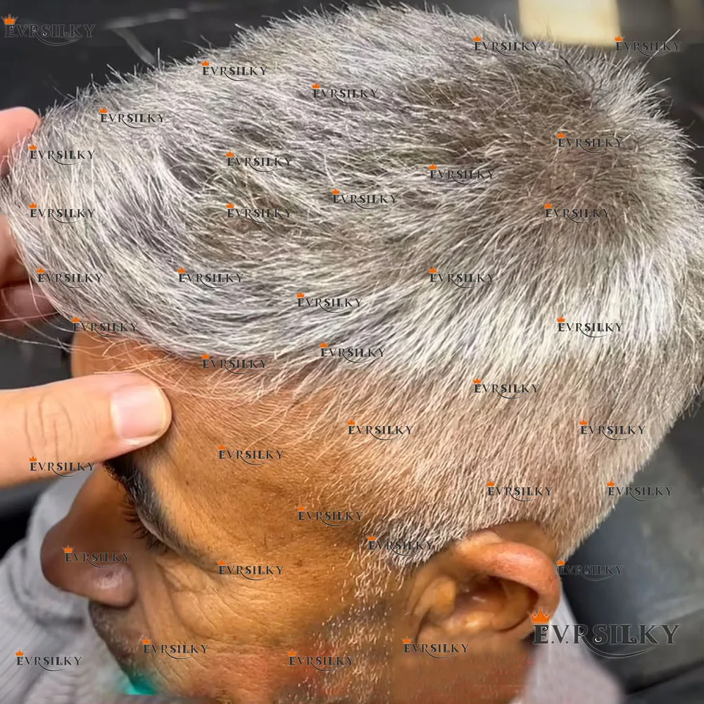 

Natural Hairline Durable Q6 Brown Blonde Grey 1B65 1B80 Swiss Lace &Thin PU Men Toupee Lace Front Human Hair Capillary Prosthes