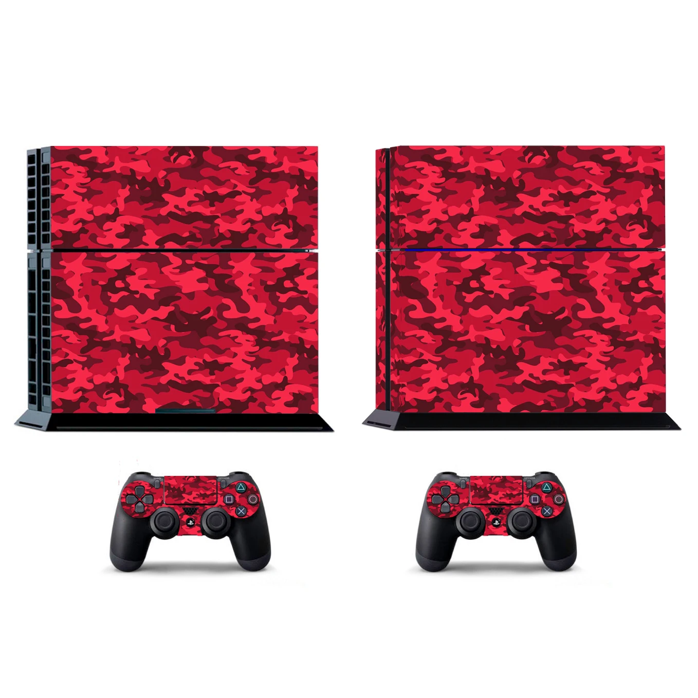 جلد الفينيل لسوني PS4 ، التمويه ، بلاي ستيشن 4 ، جلود وحدة التحكم ، 2 ، ملصق