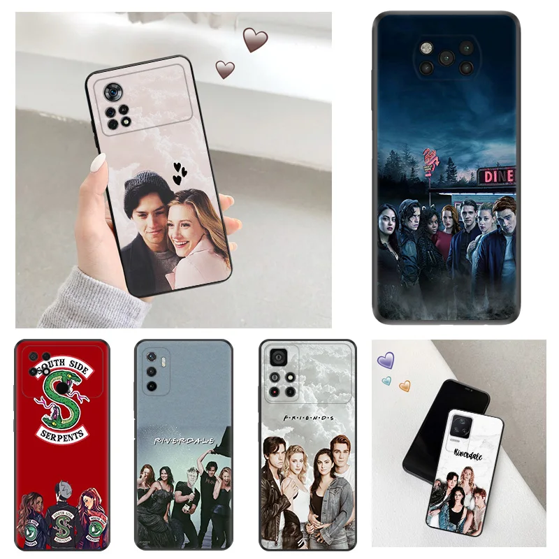 Riverdale South Serpents Black Matte Anti-Drop Phone Case For Xiaomi 13 12X 12T 12S 12 Lite Redmi Note12 CC9 Pro A1 A2 12C Cover