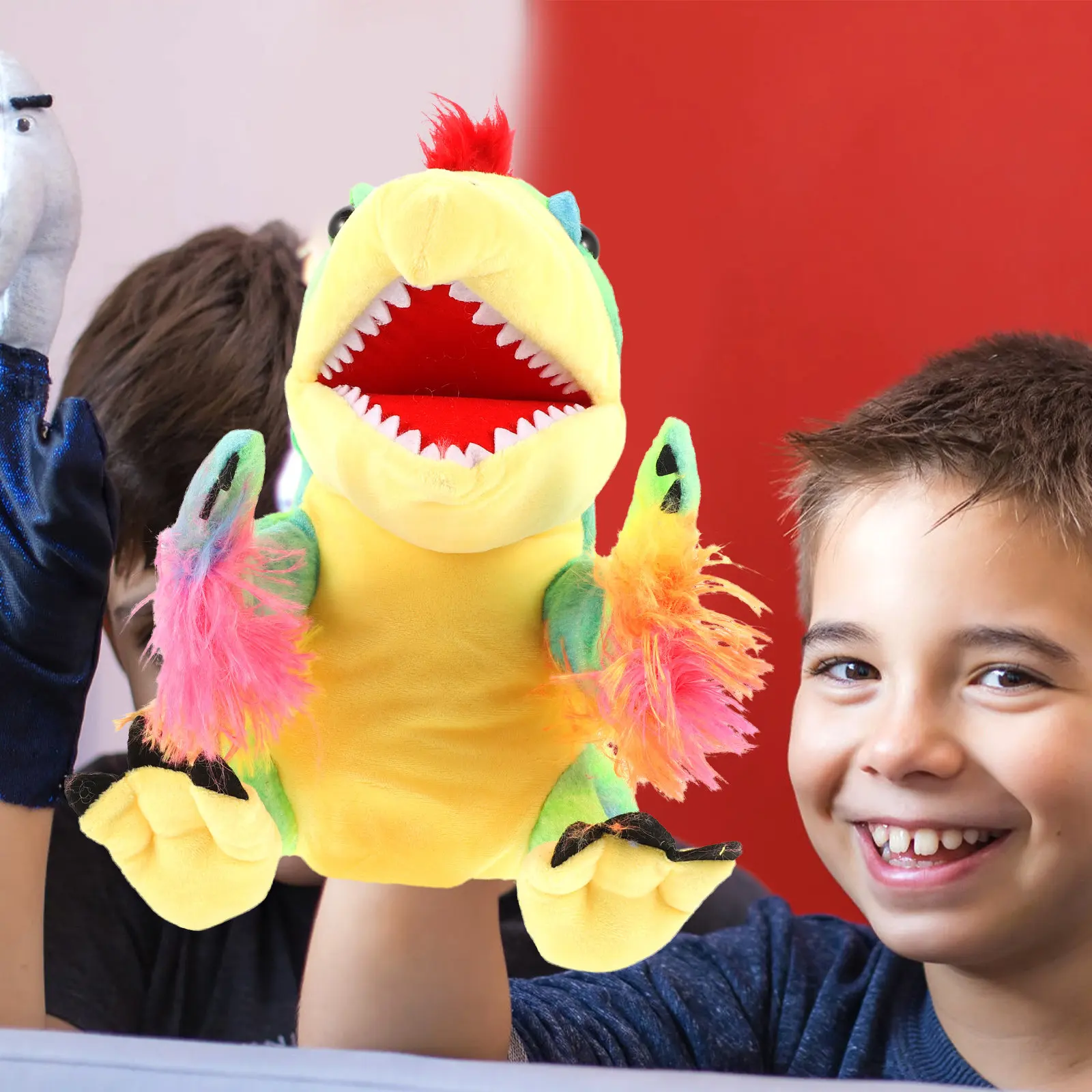 

Кукла-динозавр на палец, креативная развивающая кукла-перчатка для рассказывания историй, интерактивное обучение детей, куклы для малышей