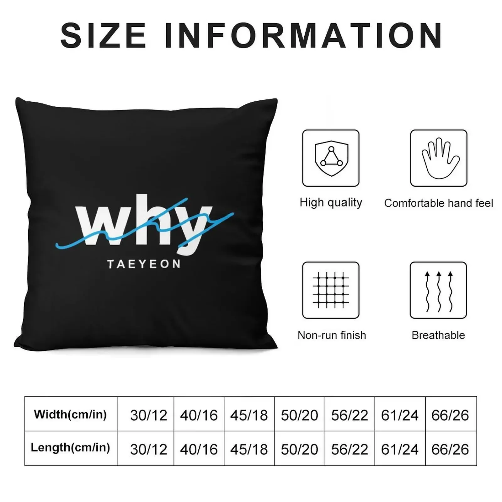 kim taeyeon - WHY Throw Pillow Pillow Case Christmas Christmas Pillow