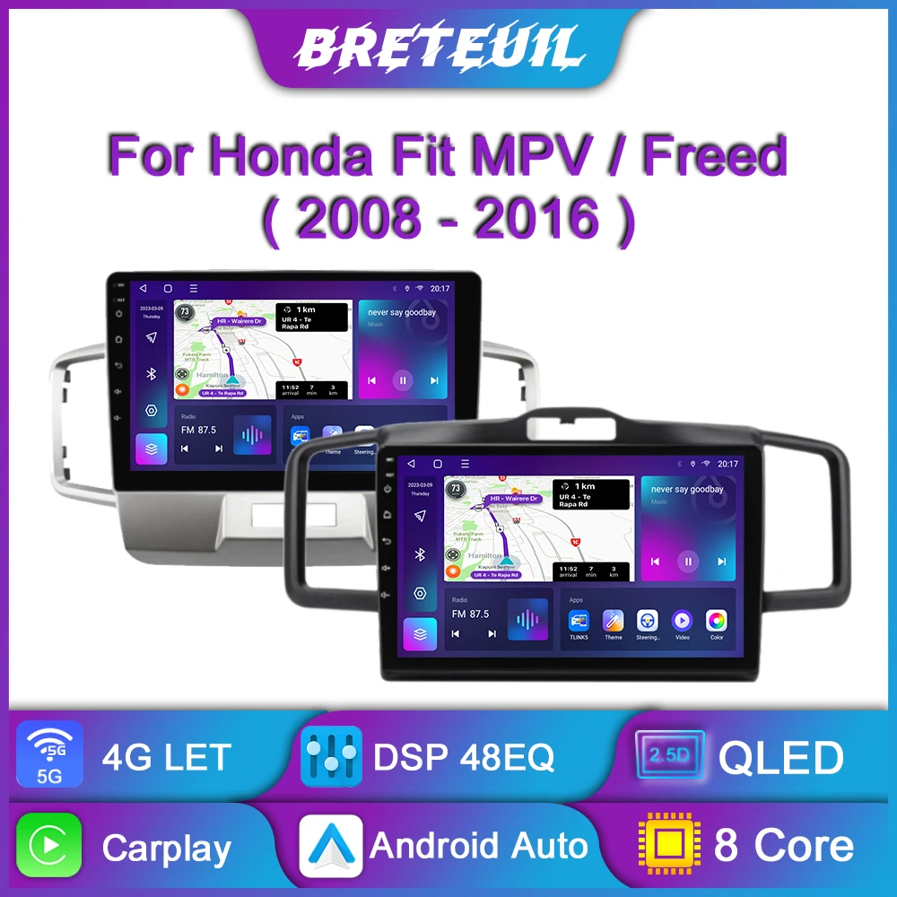 Android Car Radio For Honda Freed 1 Spike 2008 - 2016 Multimedia Video Player Navigation GPS Carplay Touch Screen Auto Stereo 8G