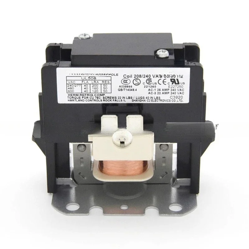 208V-240V 40A Large Load HCC-1NU04EE Air Energy Heat Pump Single Phase One Pole AC Contactor