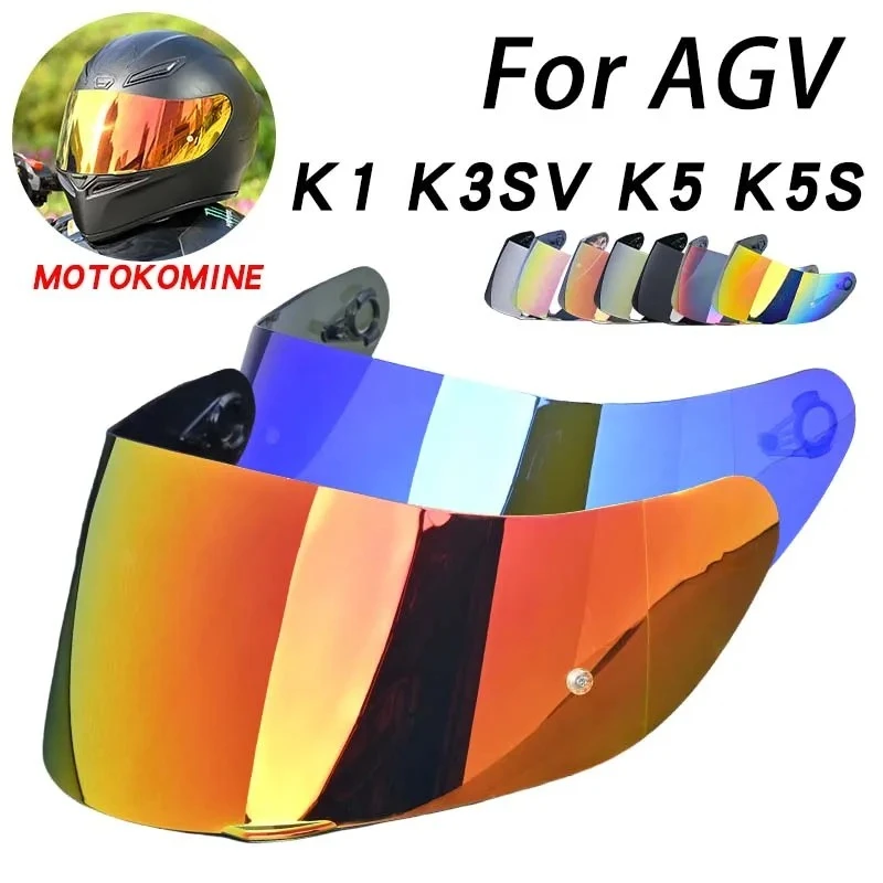 

K5 Helmet Visor Shield for AGV K3SV K1 K5 High Strength Sunscreen Capacete Windshield Uv-cut Lens Casco Moto Accessories