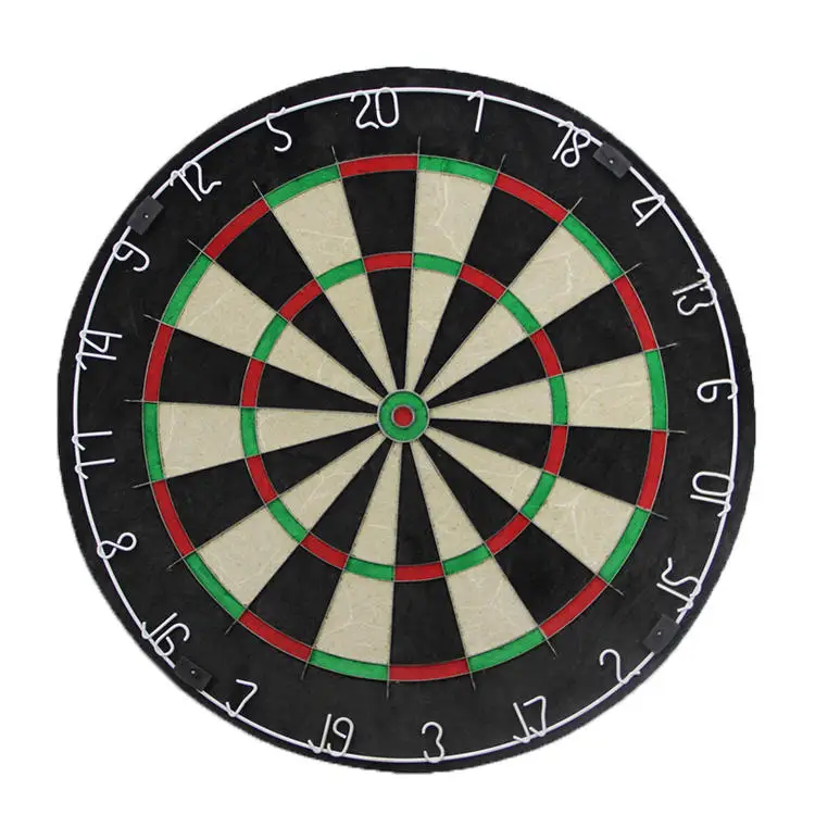 

High-quality 18-inch sisal hair black dart disc for professional competition with 6 metal darts
