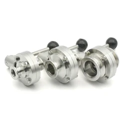 KF16 KF25 KF40 KF50 Vacuum Manual Butterfly Valve SUS 304 Stainless Steel Stop Control Valve Self Made