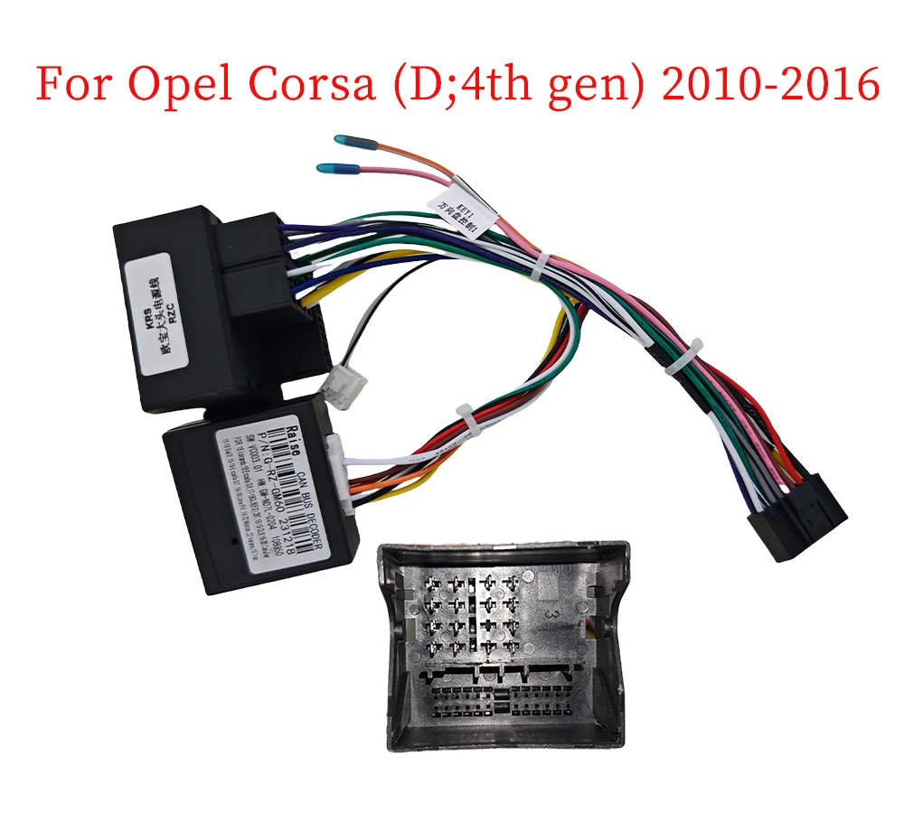 

Car 16pin Audio Wiring Harness With Canbus Box For Opel 10-16 Aftermarket Stereo Installation Wire Adapter