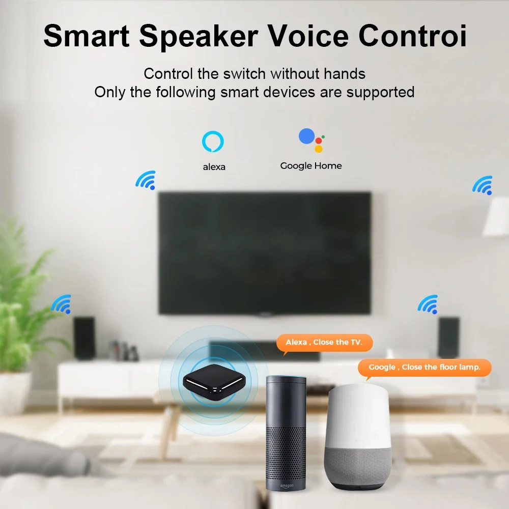 WIFI Remote Control with Tuya APP Intelligent WIFI Universal Remote Control Support APP Controlling TV /Air Conditioner/Fan