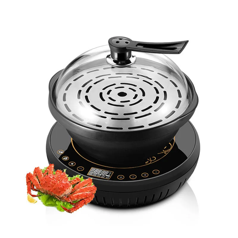 

Multifunctional Steam Seafood Pot Household Steam Hot Pot Large Capacity Seafood Steam Pot 110V 220V