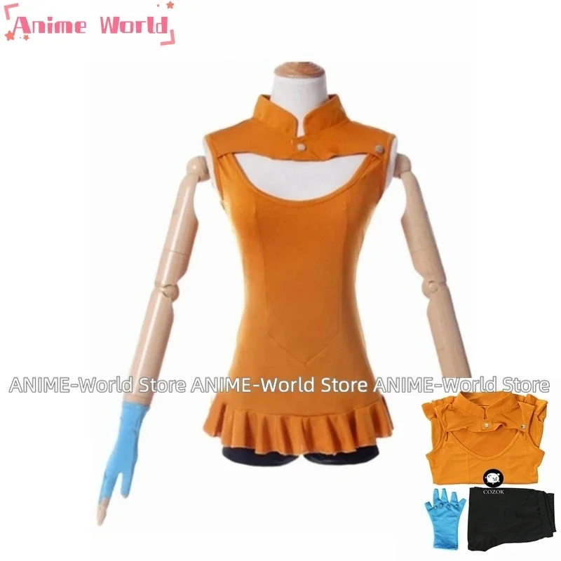 

《Custom size》Anime Diane Women Top Shorts Set Cosplay Costume Swimwear Swimsuit