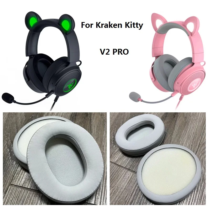 Oreillettes de remplacement originales pour Razer Kraken Kitty V2 PRO oco, coussin bandeau Oreillettes de remplacement originales pour Razer Kraken Kitty V2 PRO oco, coussin bandeau
