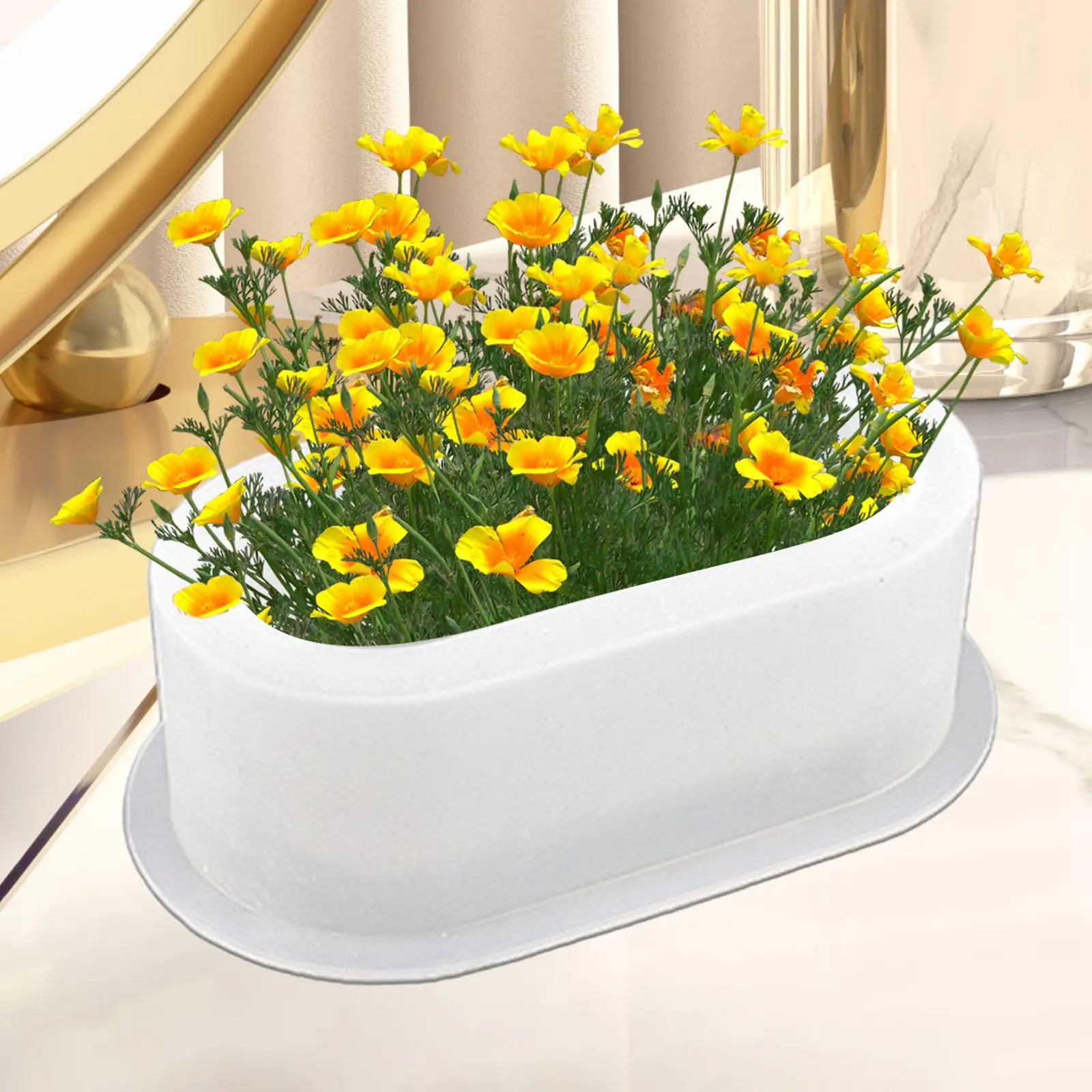 Silicone Mould Planter Mould Plaster Container Handmade Flowerpot Mould