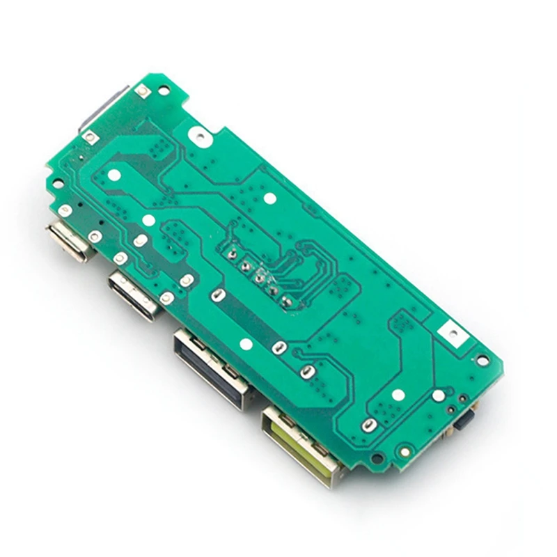 ABSU 3Pcs Lithium Battery Charger Board LED Dual USB 5V 2.4A Type-C USB Mobile Power Bank 18650 Charging Module Circuit