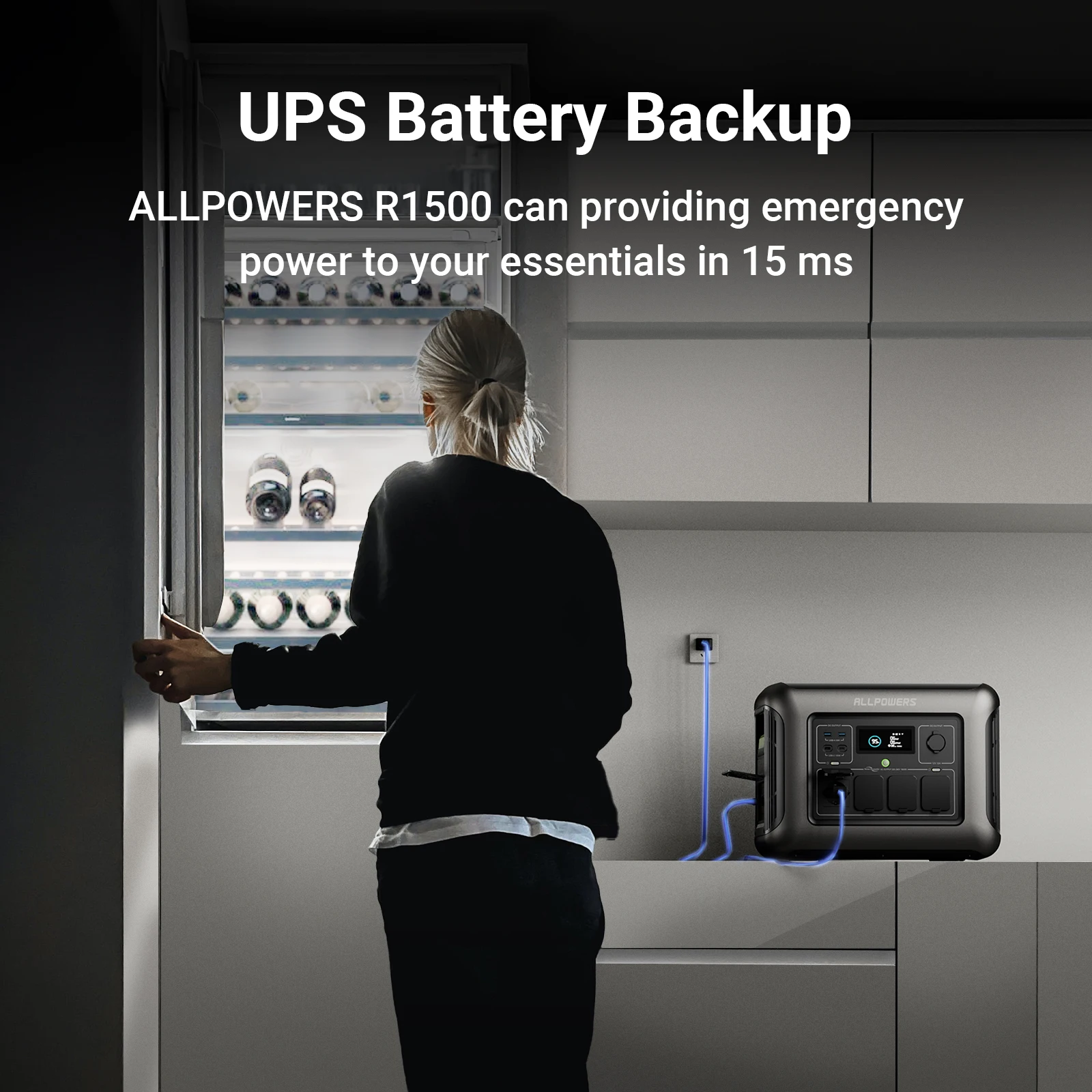 Allpowers-太陽光発電所,屋外キャンプ用発電機,r1500 1500w 3500w,特別オファー,工場